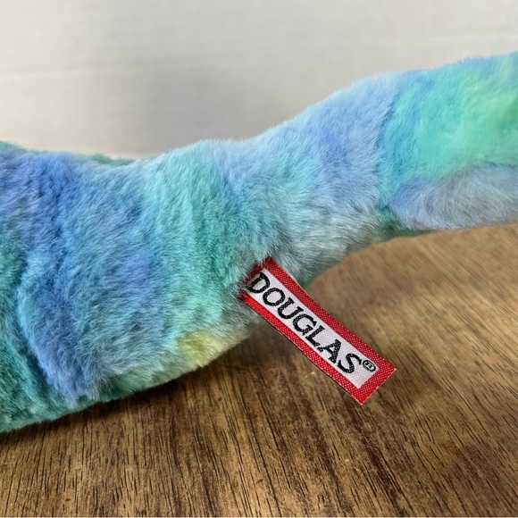 Douglas Ned Blue Green Narwhal 16" Plush Stuffed Animal Cuddle Toy Tie Dye 2023 - Picture 5 of 11